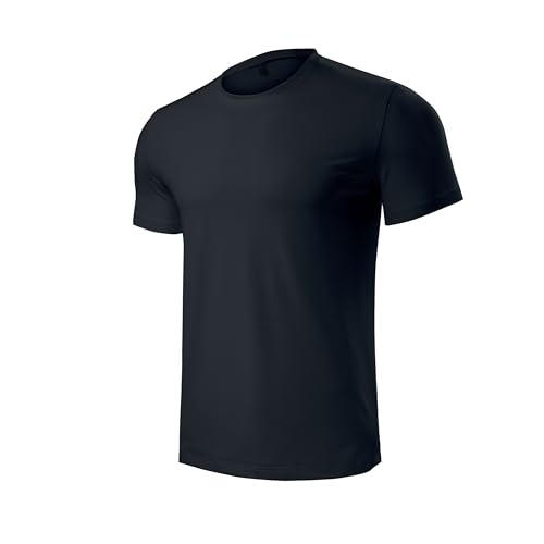 Men’s Short Sleeve Quick Dry Moisture Wicking Active Crew Neck T Shirt - Athletic Running Gym Workout Tee Tops