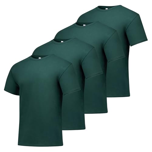 Hanes Men's T-Shirt Pack - 4-Pack - Essential-T Crewneck Cotton T-Shirts - Everyday Men's Tees - Big & Tall Available