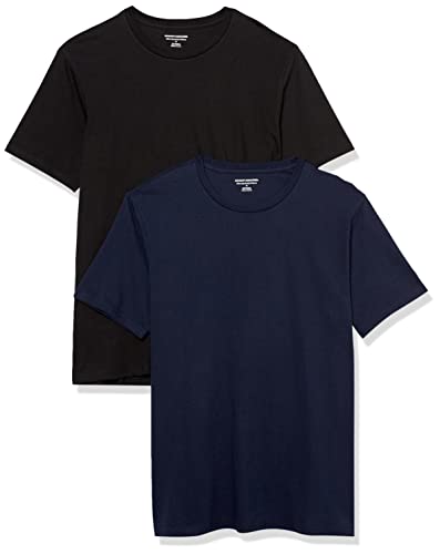 Amazon Essentials Men's Short-Sleeve Crewneck T-Shirt, Pack of 2