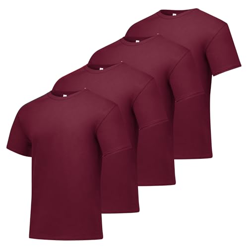 Hanes Men's T-Shirt Pack - 4-Pack - Essential-T Crewneck Cotton T-Shirts - Everyday Men's Tees - Big & Tall Available