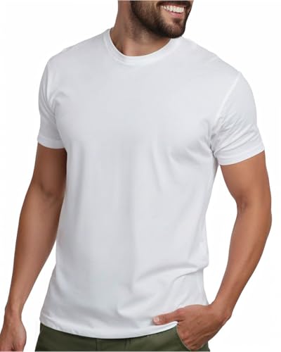 32 Degrees Men's Cool Classic Crewneck T-Shirt, Anti-Odor, Quick Drying, 4-Way Stretch
