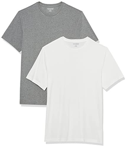 Amazon Essentials Men's Short-Sleeve Crewneck T-Shirt, Pack of 2