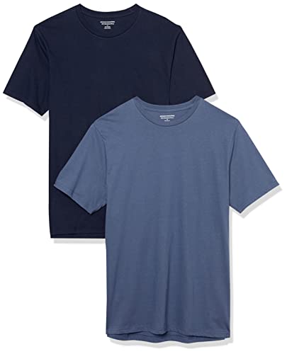 Amazon Essentials Men's Short-Sleeve Crewneck T-Shirt, Pack of 2
