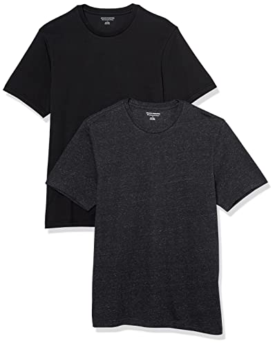 Amazon Essentials Men's Short-Sleeve Crewneck T-Shirt, Pack of 2