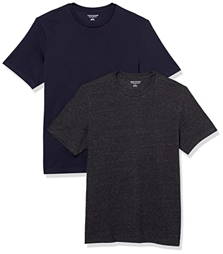 Amazon Essentials Men's Short-Sleeve Crewneck T-Shirt, Pack of 2