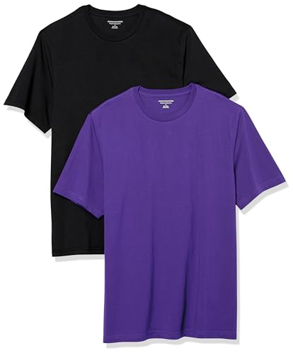 Amazon Essentials Men's Short-Sleeve Crewneck T-Shirt, Pack of 2