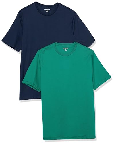 Amazon Essentials Men's Short-Sleeve Crewneck T-Shirt, Pack of 2