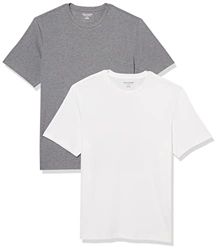 Amazon Essentials Men's Short-Sleeve Crewneck T-Shirt, Pack of 2