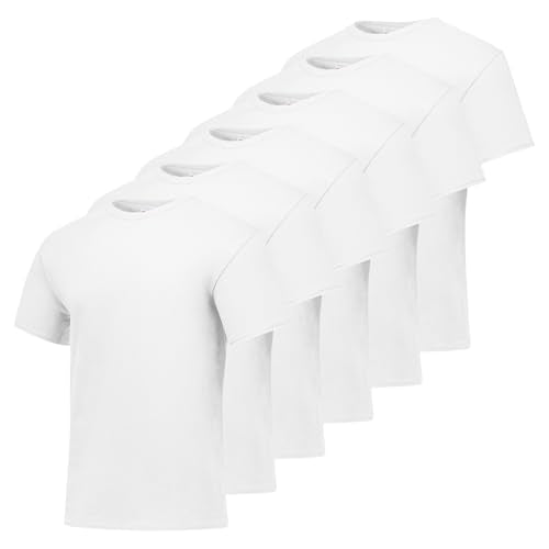 Hanes Men's T-Shirt Pack - 4-Pack - Essential-T Crewneck Cotton T-Shirts - Everyday Men's Tees - Big & Tall Available