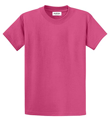 Clothe Co. Mens Heavyweight Cotton T-Shirt Plain Tee (Available in Big & Tall)
