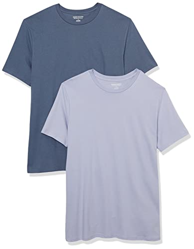 Amazon Essentials Men's Short-Sleeve Crewneck T-Shirt, Pack of 2