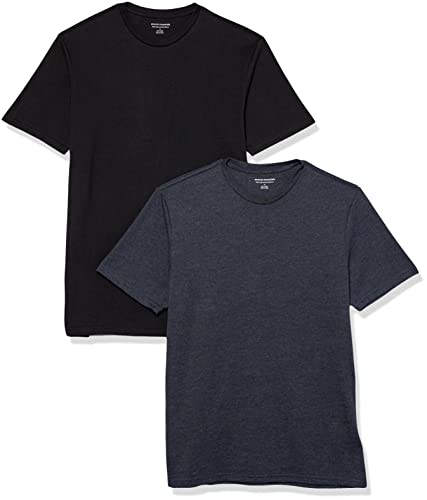 Amazon Essentials Men's Short-Sleeve Crewneck T-Shirt, Pack of 2