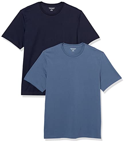 Amazon Essentials Men's Short-Sleeve Crewneck T-Shirt, Pack of 2