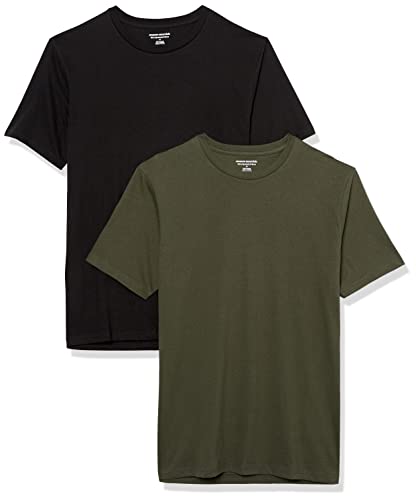 Amazon Essentials Men's Short-Sleeve Crewneck T-Shirt, Pack of 2