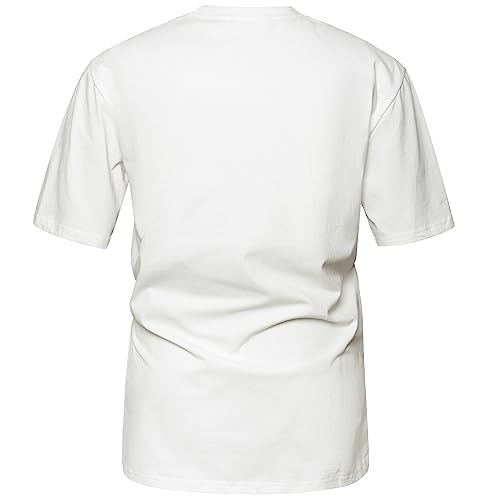 VEIISAR Men's Heavy Weight Crew Neck T-Shirt Mens Premium Cotton Tee - Pre Shrunk S-3XL