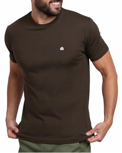 INTO THE AM Mens T Shirts Soft Cotton Blend Crew Neck Tee S - 4XL Athletic Fit Plain Casual T-Shirt for Men