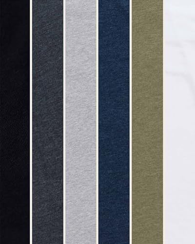 INTO THE AM Mens T Shirts Soft Cotton Blend Crew Neck Tee S - 4XL Athletic Fit Plain Casual T-Shirt for Men