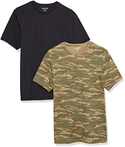 Amazon Essentials Men's Short-Sleeve Crewneck T-Shirt, Pack of 2