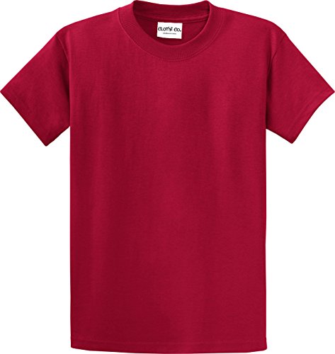 Clothe Co. Mens Heavyweight Cotton T-Shirt Plain Tee (Available in Big & Tall)