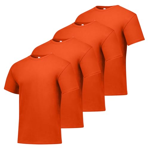 Hanes Men's T-Shirt Pack - 4-Pack - Essential-T Crewneck Cotton T-Shirts - Everyday Men's Tees - Big & Tall Available