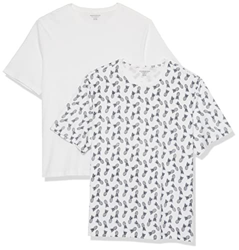 Amazon Essentials Men's Short-Sleeve Crewneck T-Shirt, Pack of 2