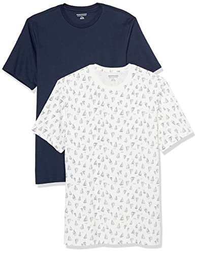 Amazon Essentials Men's Short-Sleeve Crewneck T-Shirt, Pack of 2