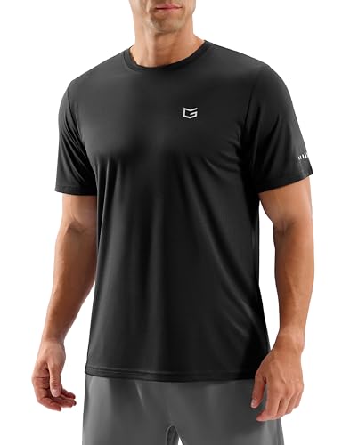 Men’s Short Sleeve Quick Dry Moisture Wicking Active Crew Neck T Shirt - Athletic Running Gym Workout Tee Tops