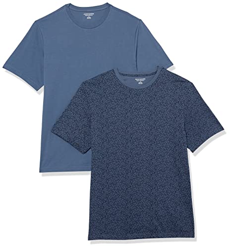 Amazon Essentials Men's Short-Sleeve Crewneck T-Shirt, Pack of 2