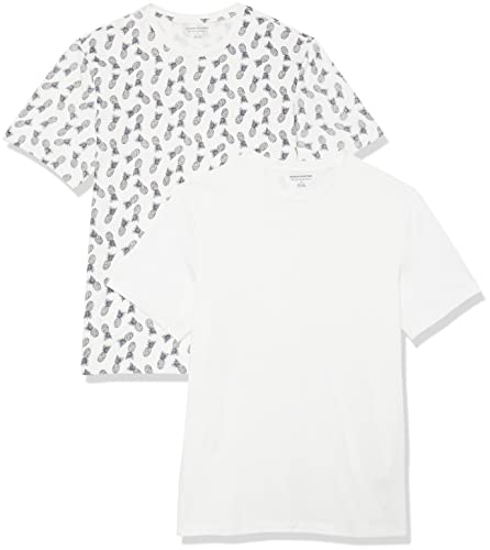 Amazon Essentials Men's Short-Sleeve Crewneck T-Shirt, Pack of 2