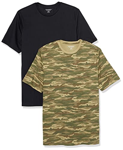 Amazon Essentials Men's Short-Sleeve Crewneck T-Shirt, Pack of 2