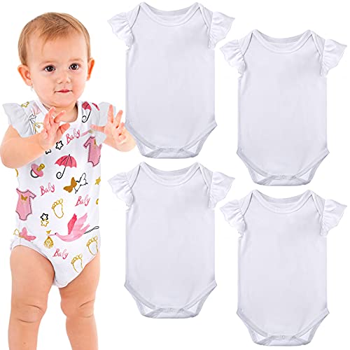 JenPen 5 Pcs Unisex Sublimation Shirts Bulk Blank Polyester T Shirt White Crew Neck Short Sleeve for Women Men Adult Kid
