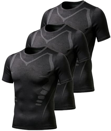 Men’s Short Sleeve Quick Dry Moisture Wicking Active Crew Neck T Shirt - Athletic Running Gym Workout Tee Tops