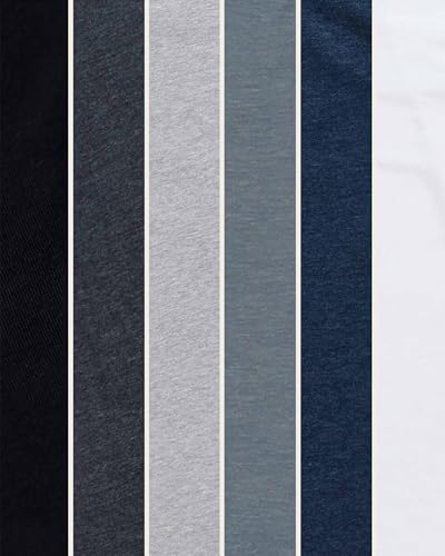 INTO THE AM Mens T Shirts Soft Cotton Blend Crew Neck Tee S - 4XL Athletic Fit Plain Casual T-Shirt for Men