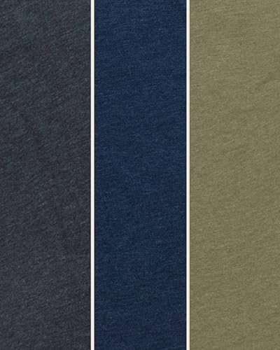 INTO THE AM Mens T Shirts Soft Cotton Blend Crew Neck Tee S - 4XL Athletic Fit Plain Casual T-Shirt for Men