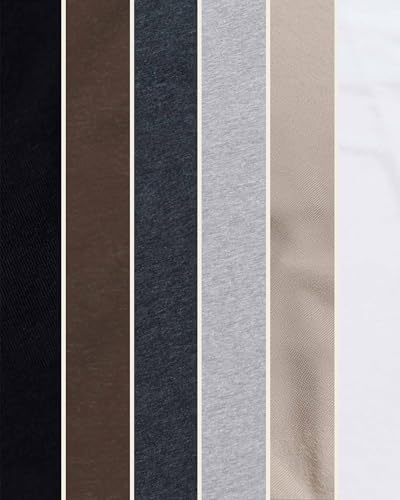 INTO THE AM Mens T Shirts Soft Cotton Blend Crew Neck Tee S - 4XL Athletic Fit Plain Casual T-Shirt for Men