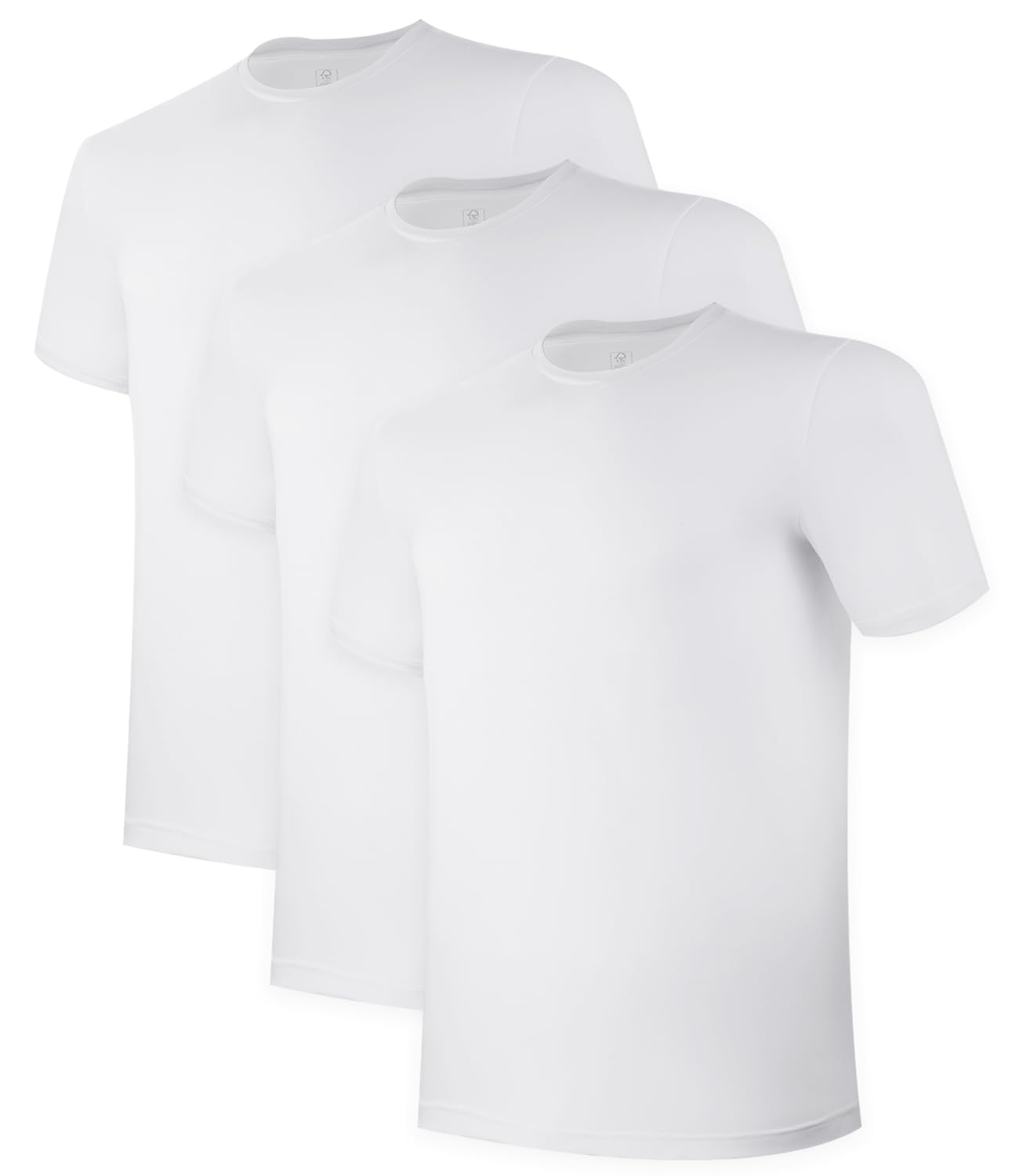 EKLENTSON Men's Cotton Crewneck T-Shirts Short Sleeve Plain Tee Moisture Wicking Casual Tshirts Solid Color