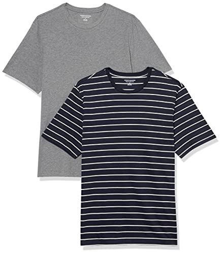 Amazon Essentials Men's Short-Sleeve Crewneck T-Shirt, Pack of 2