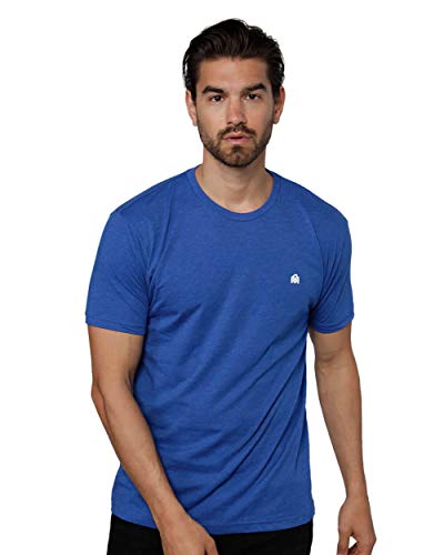 INTO THE AM Mens T Shirts Soft Cotton Blend Crew Neck Tee S - 4XL Athletic Fit Plain Casual T-Shirt for Men