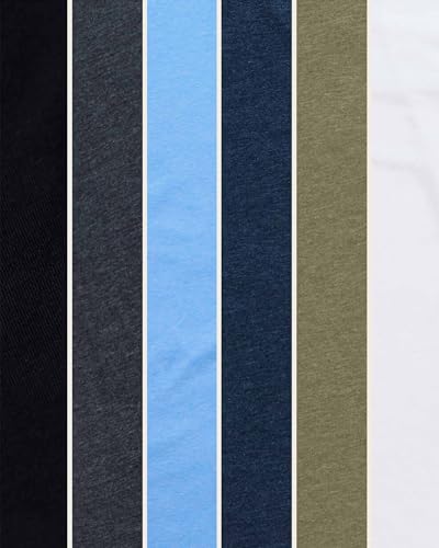 INTO THE AM Mens T Shirts Soft Cotton Blend Crew Neck Tee S - 4XL Athletic Fit Plain Casual T-Shirt for Men