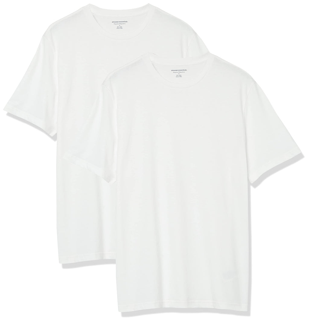 Amazon Essentials Men's Short-Sleeve Crewneck T-Shirt, Pack of 2
