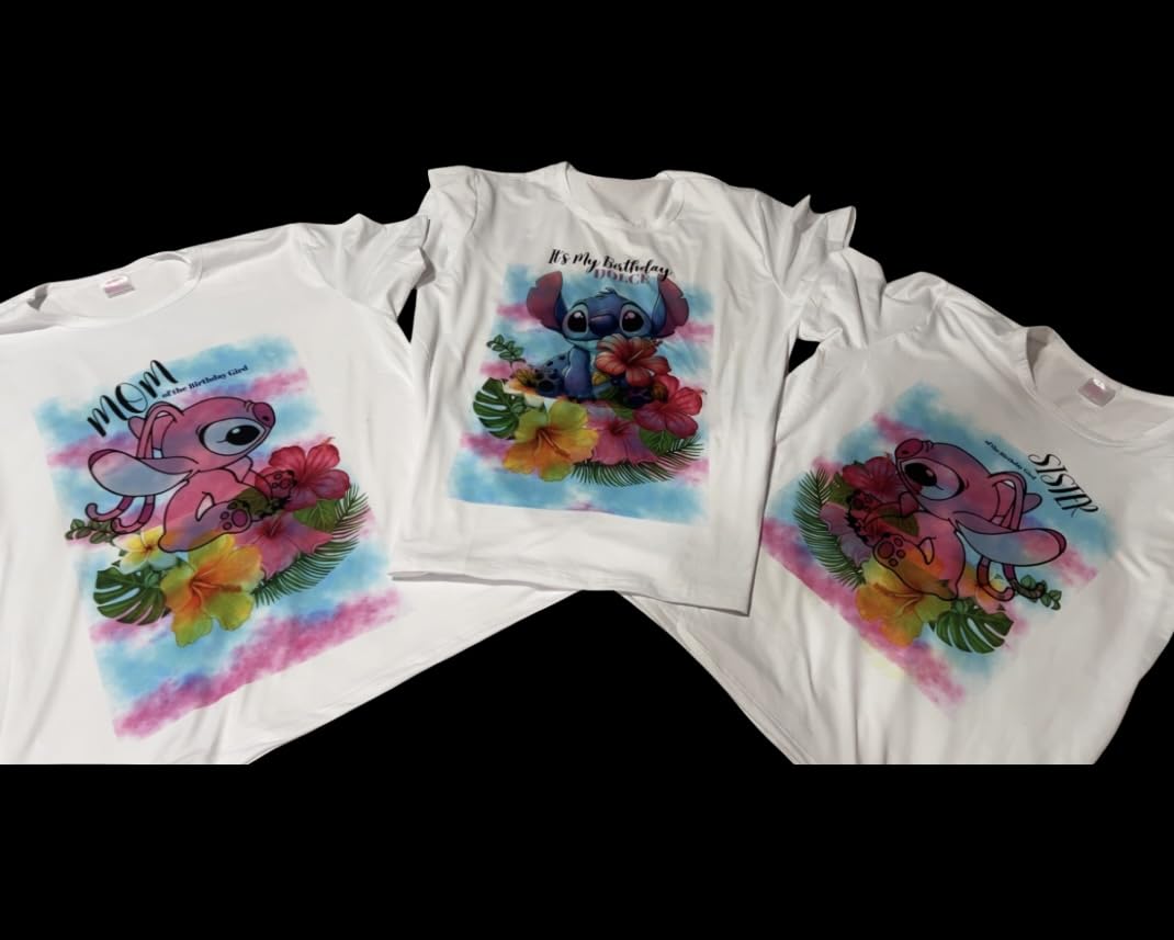 ORJ 5 PCS Unisex Sublimation Blank T Shirt White Polyester Shirts Crew Neck Short Sleeve for Sublimation T Shirt