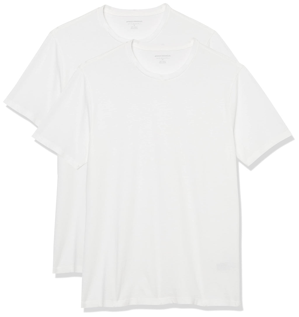 Amazon Essentials Men's Short-Sleeve Crewneck T-Shirt, Pack of 2