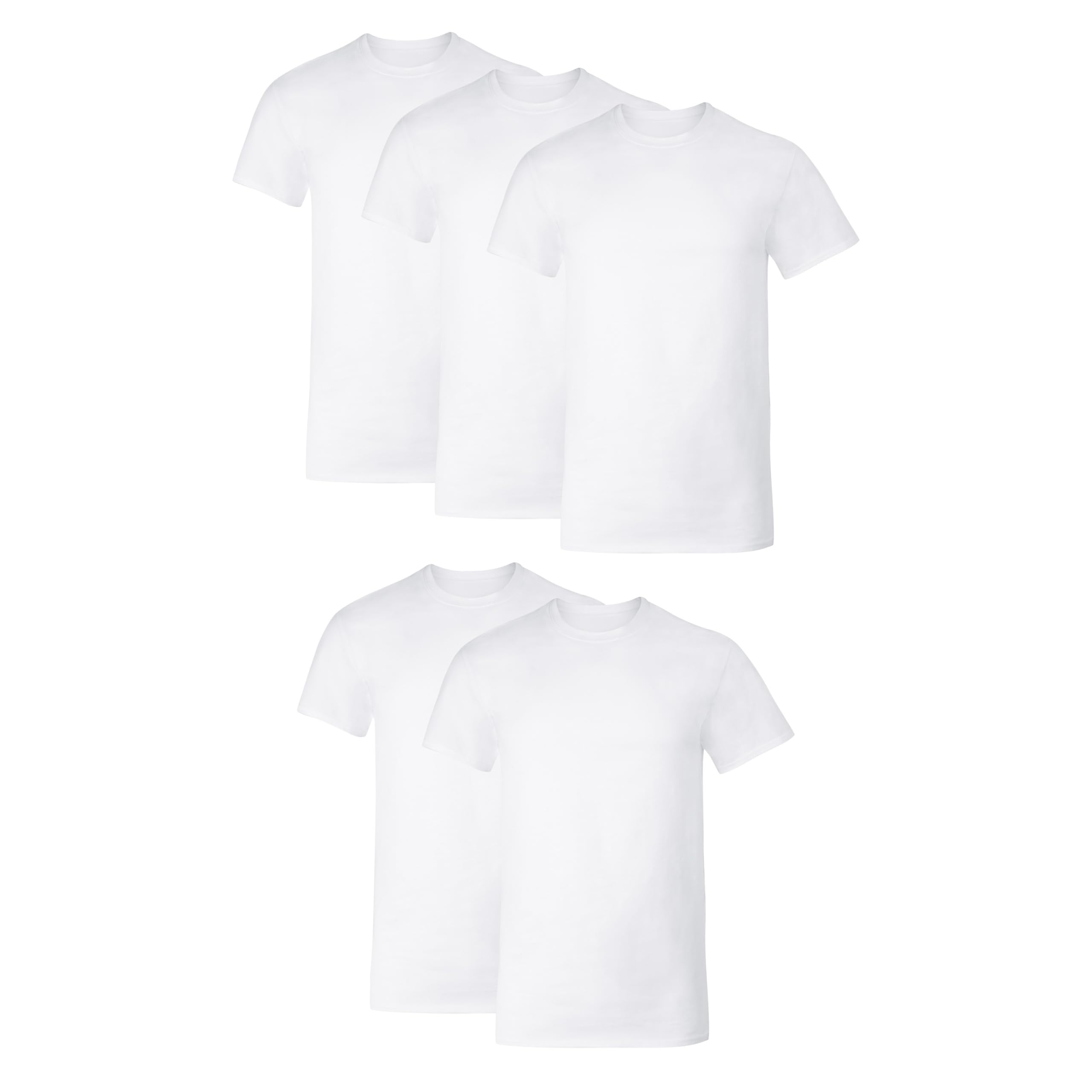 Hanes Men's T-Shirt Pack - 4-Pack - Essential-T Crewneck Cotton T-Shirts - Everyday Men's Tees - Big & Tall Available