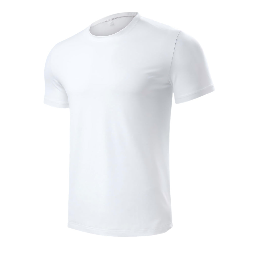 Men’s Short Sleeve Quick Dry Moisture Wicking Active Crew Neck T Shirt - Athletic Running Gym Workout Tee Tops
