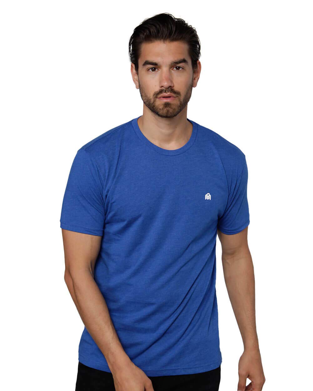 INTO THE AM Mens T Shirts Soft Cotton Blend Crew Neck Tee S - 4XL Athletic Fit Plain Casual T-Shirt for Men
