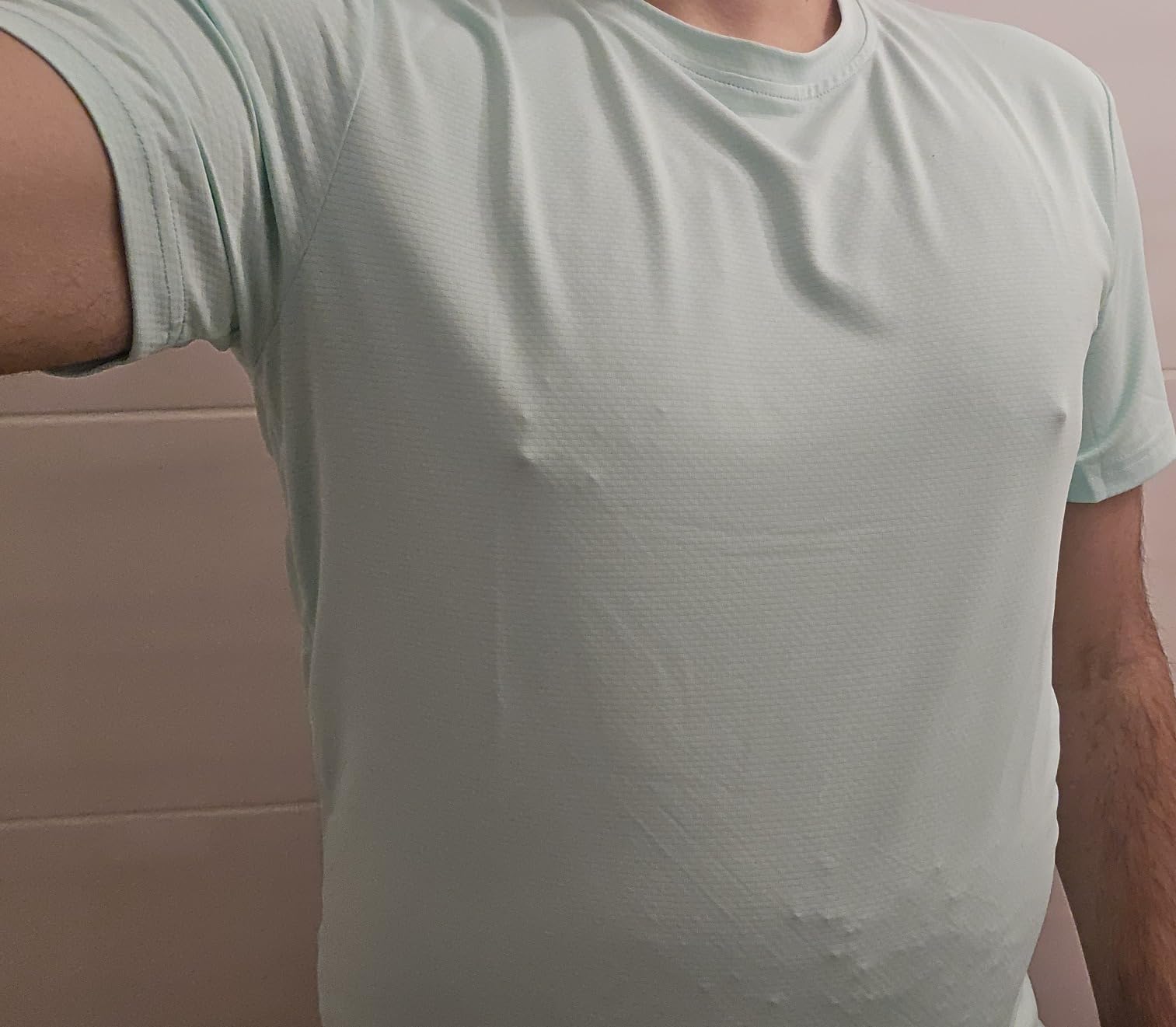 Men’s Short Sleeve Quick Dry Moisture Wicking Active Crew Neck T Shirt - Athletic Running Gym Workout Tee Tops