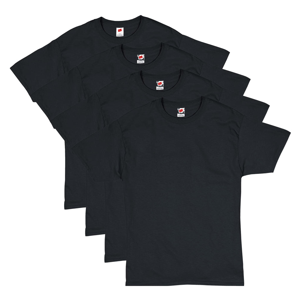 Hanes Men's T-Shirt Pack - 4-Pack - Essential-T Crewneck Cotton T-Shirts - Everyday Men's Tees - Big & Tall Available