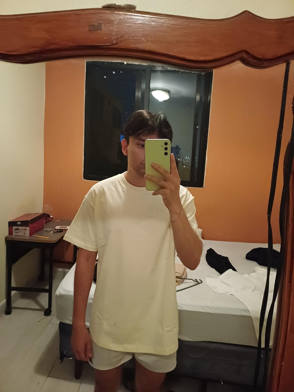 KEEPSHOWING Men's Cotton T-Shirts Oversized Unisex Short Sleeve Crew Neck Loose Basic Tops Solid Athletic Tee