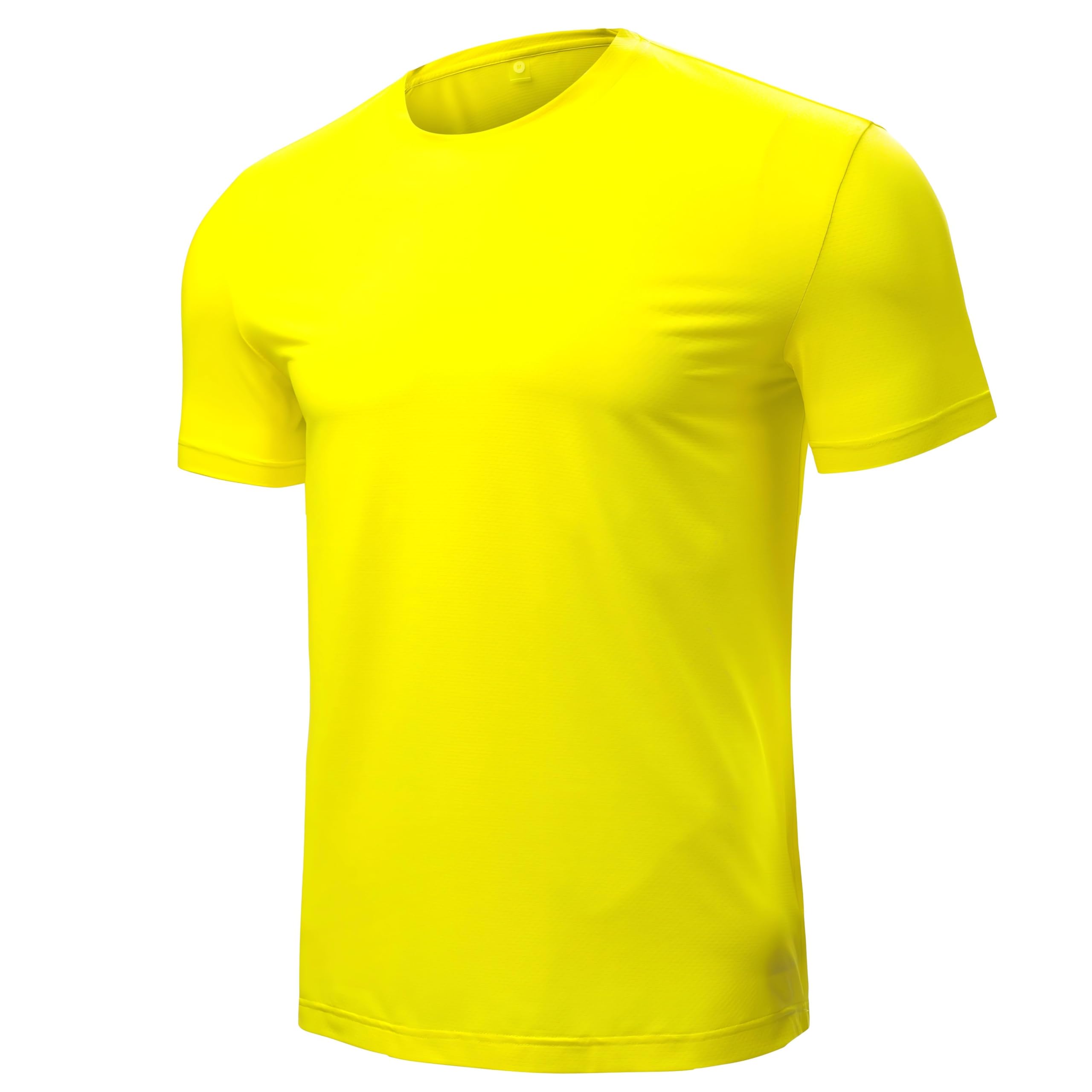 Men’s Short Sleeve Quick Dry Moisture Wicking Active Crew Neck T Shirt - Athletic Running Gym Workout Tee Tops