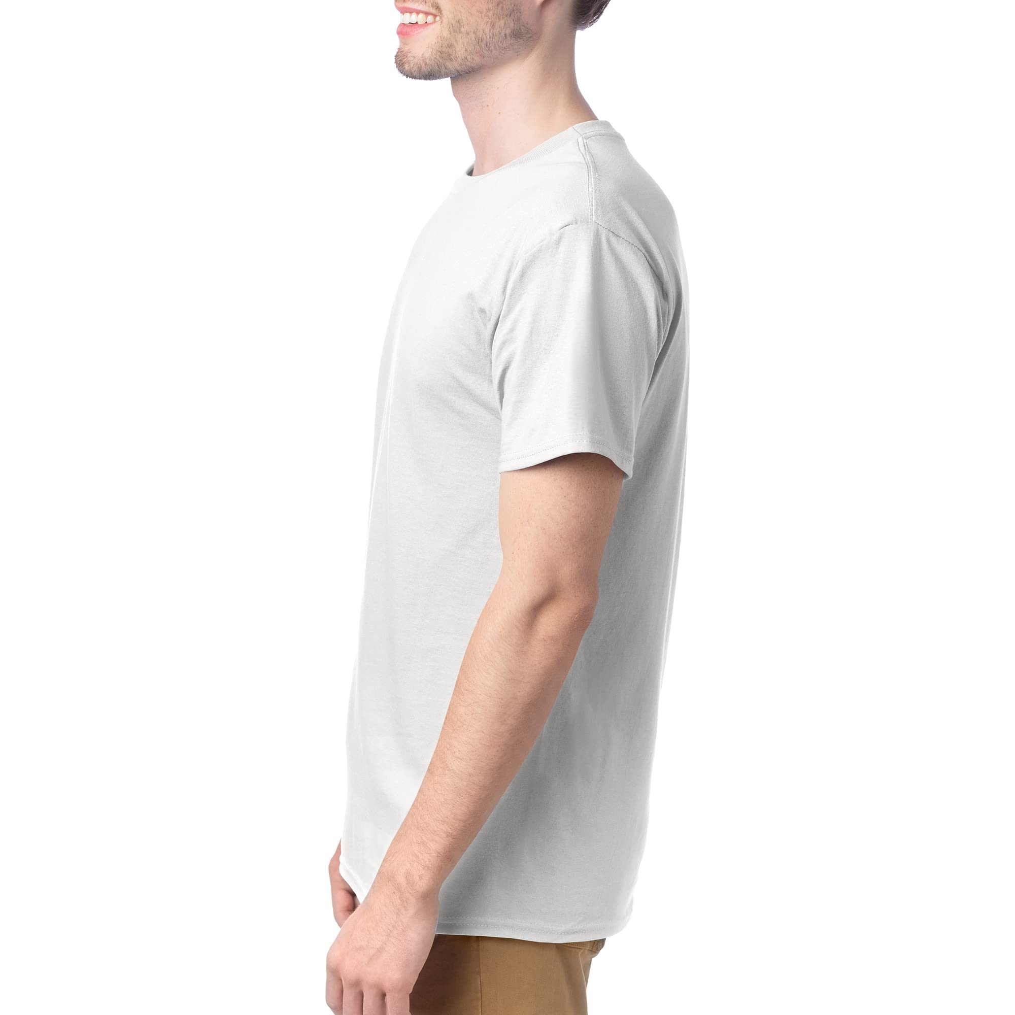 Hanes Men's T-Shirt Pack - 4-Pack - Essential-T Crewneck Cotton T-Shirts - Everyday Men's Tees - Big & Tall Available
